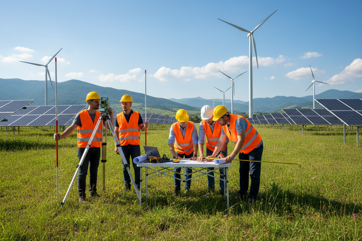 Replanteos técnicos y preparación de proyectos energéticos